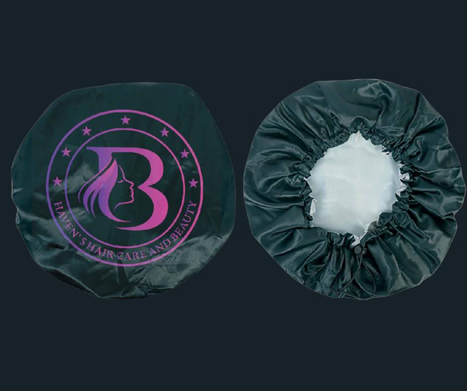 GlamGuard: Reversible Satin Bonnet/Shower Cap