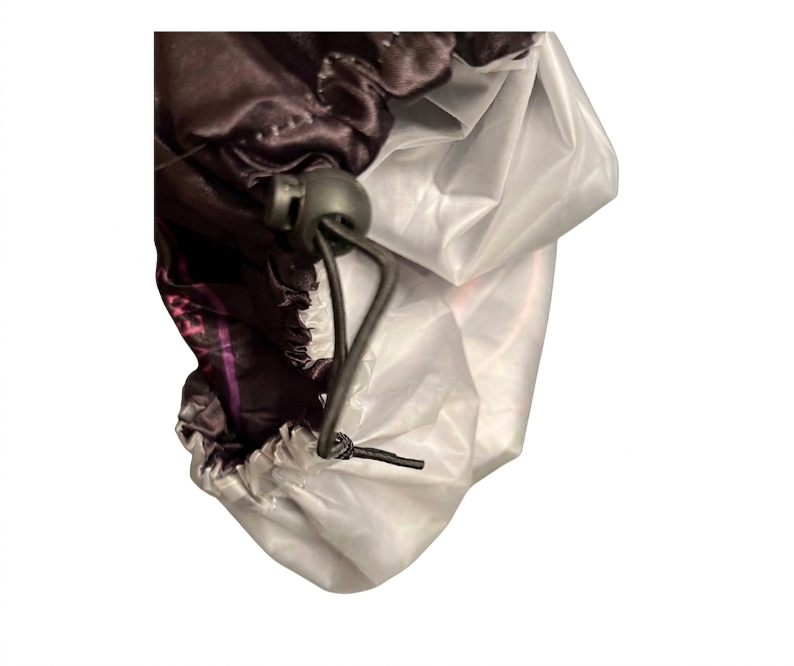 GlamGuard: Reversible Satin Bonnet/Shower Cap